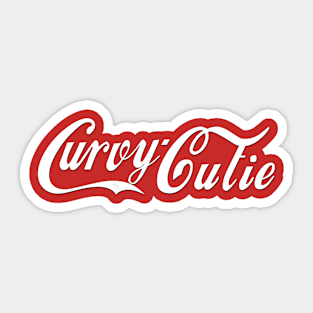 Curvy Cutie Sticker